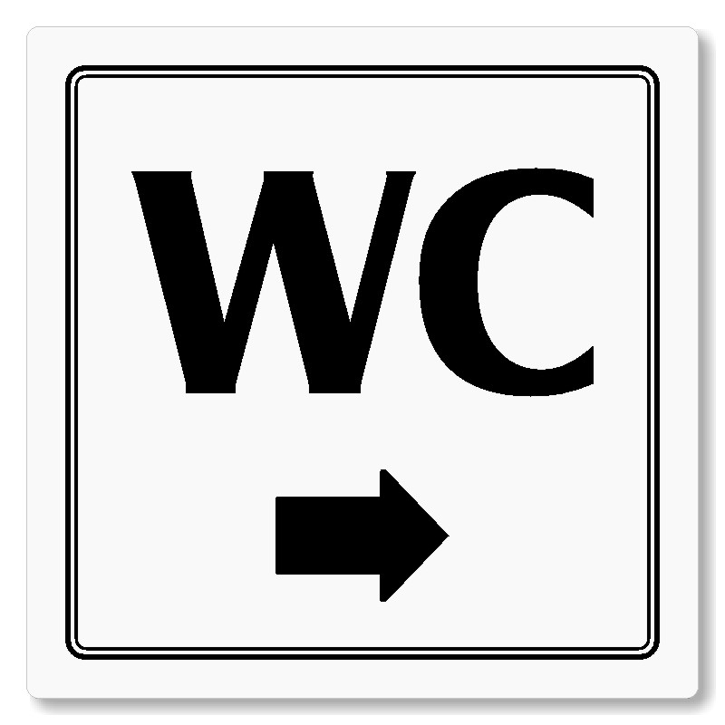 WC vpravo, 100x100mm, bílá, Utah